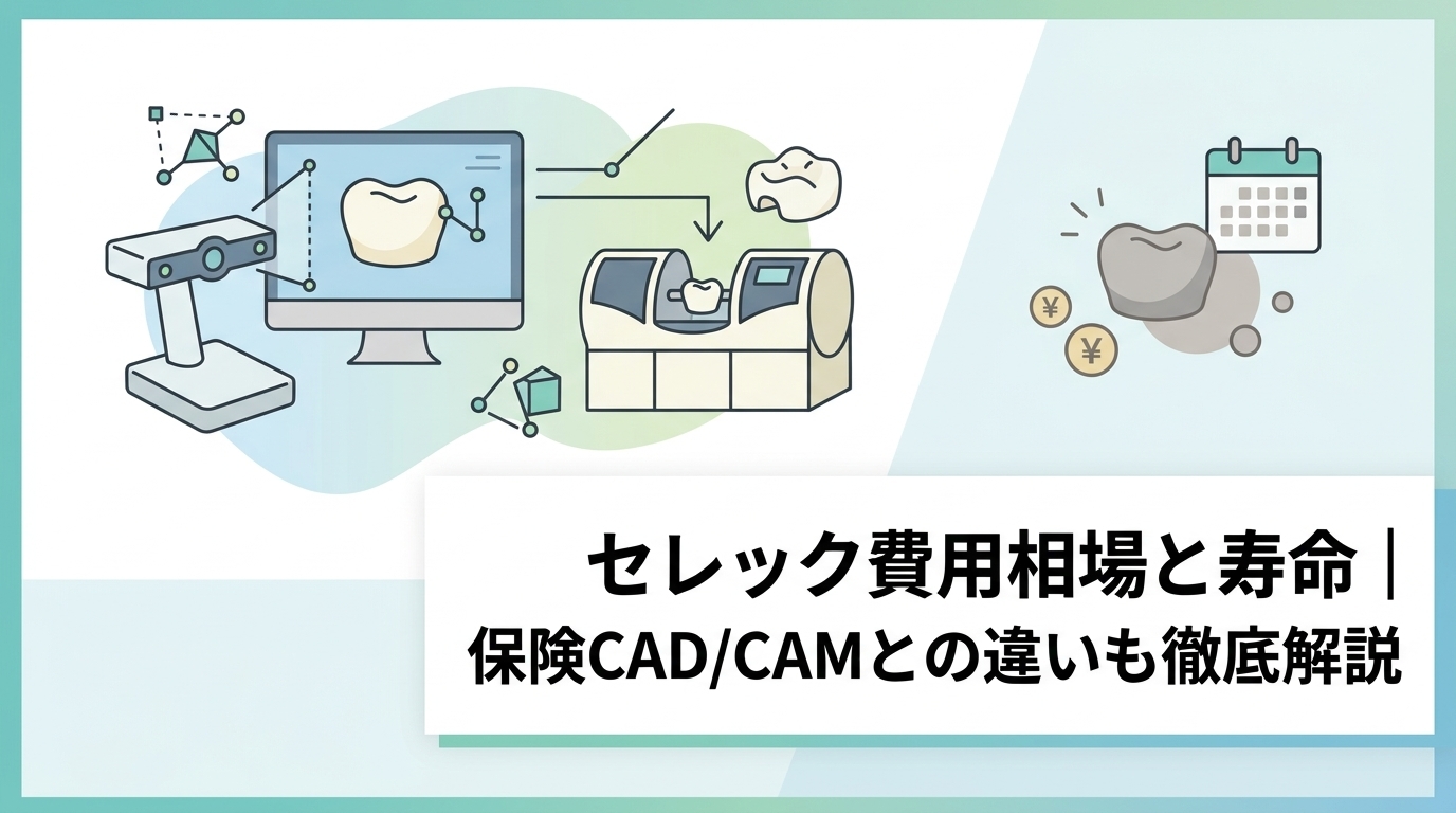 セレック費用相場と寿命｜保険CAD/CAMとの違いも徹底解説