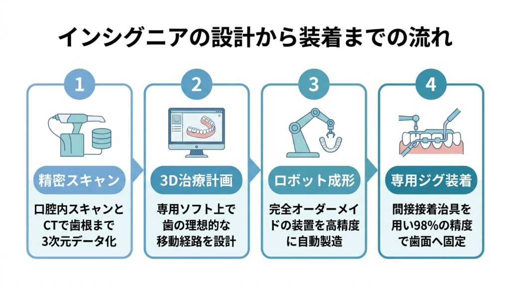 インシグニアの設計から装着までの流れ