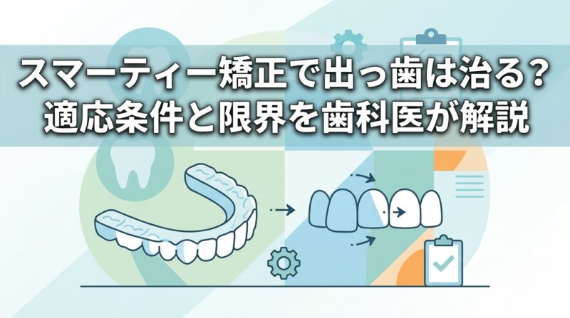 スマーティー矯正で出っ歯は治る？適応条件と限界を歯科医が解説
