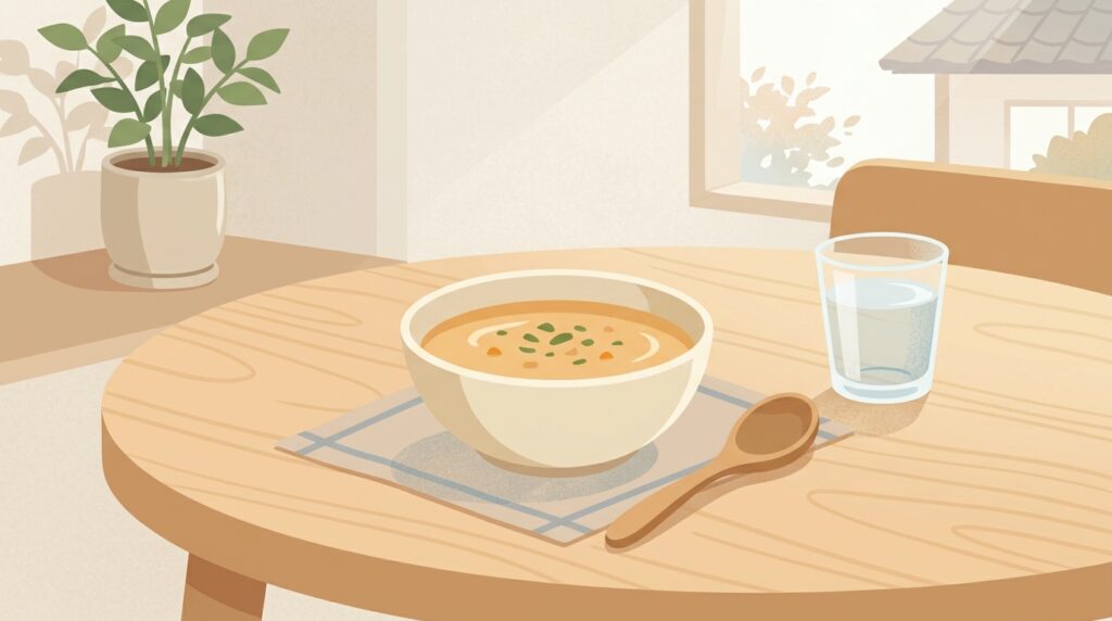 歯に負担をかけにくい柔らかい食事