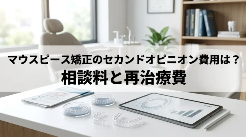マウスピース矯正のセカンドオピニオン費用は？相談料と再治療費