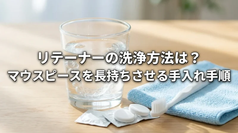 リテーナーの洗浄方法は？マウスピースを長持ちさせる手入れ手順