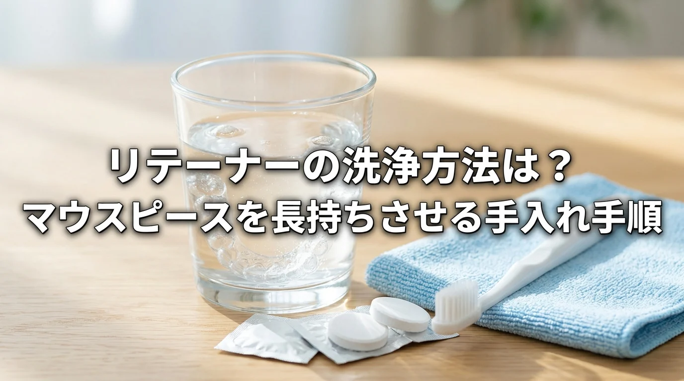 リテーナーの洗浄方法は？マウスピースを長持ちさせる手入れ手順